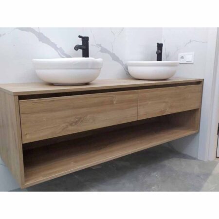 Навісна тумба з раковиною